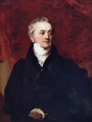 ヘンリー・ブリッグスによるトーマス・ヤングの肖像画、1822年頃。© 王立協会