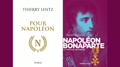 ナポレオンに関するフランスの報道機関の特集号の一面の概要。© Éditions Perrin / Armand Colin